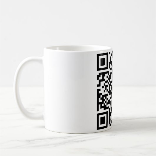QR Code-Tasse Kaffeetasse (Links)