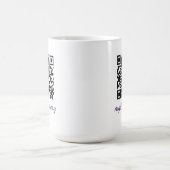 QR-Code-Tasse Kaffeetasse (Mittel)