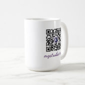 QR-Code-Tasse Kaffeetasse (VorderseiteRechts)