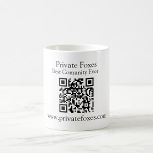 QR-Code-Tasse, Personalisierte QR-Code-Tasse Kaffeetasse
