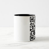 QR Code-Tasse Zweifarbige Tasse (Mittel)