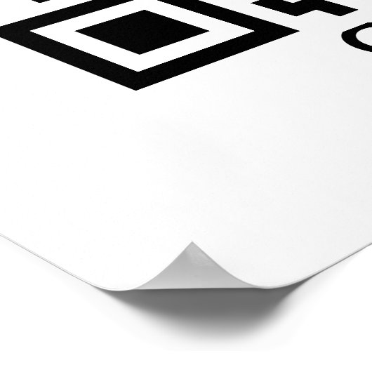 QR-Code, Technologie ist hier Poster (Ecke)