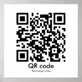 QR-Code, Technologie ist hier Poster (Vorne)