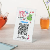 QR-Code-Tee-Toad-Business-Logo hinzufügen Sockelschild (In SItu)