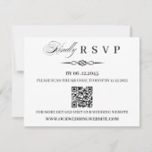 QR Code Template Celtic Knot Wedding RSVP Card Karte (Vorderseite)