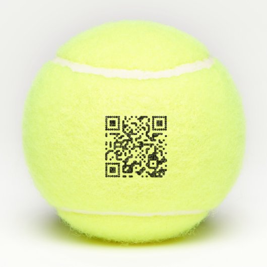 QR-Code Tennisbälle (Rückseite)