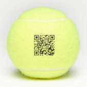 QR-Code Tennisbälle (Vorderseite)