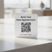 QR-Code „Termin buchen“  Quadratischer Aufkleber