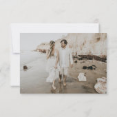 QR Code Terra Cotta Foto RSVP Card (Rückseite)