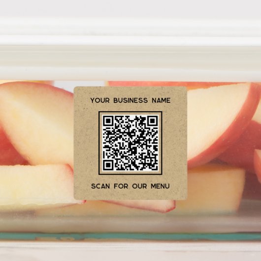 QR Code Text Business Scan für Browsers des Menüs Etiketten (Befestigt)
