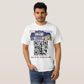QR-Code, Text-Foto oder Logo-T - Shirt (Vorne ganz)