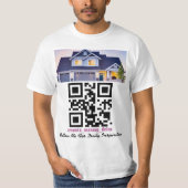 QR-Code, Text-Foto oder Logo-T - Shirt (Vorderseite)