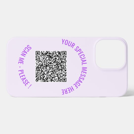QR-Code Text Ihre besondere Nachricht iPhone Case iPhone Hülle (Rückseite (Horizontal))