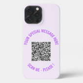 QR-Code Text Ihre besondere Nachricht iPhone Case  iPhone Hülle (Rückseite)