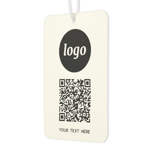 QR-Code-Textwerbung Autolufterfrischer (Links)