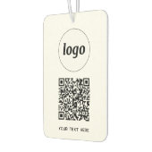 QR-Code-Textwerbung Autolufterfrischer (Links)