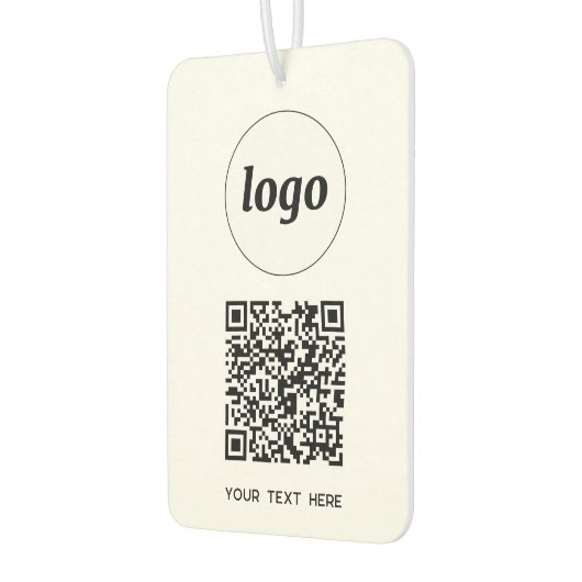 QR-Code-Textwerbung Autolufterfrischer (Links)
