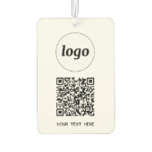 QR-Code-Textwerbung Autolufterfrischer (Rückseite)