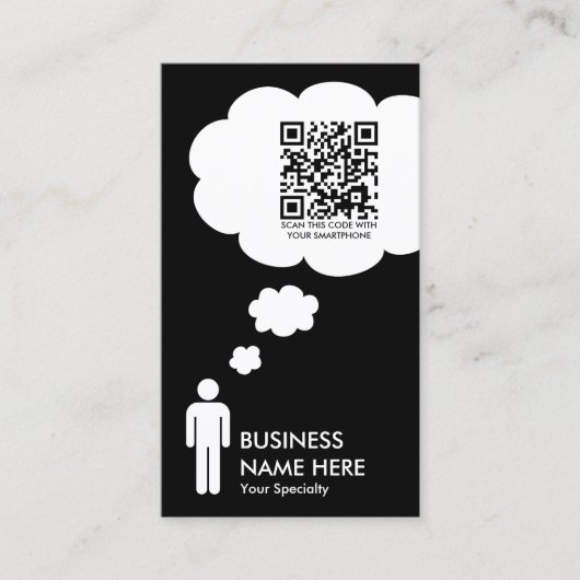 qr Code Theme Visitenkarte (Vorderseite)