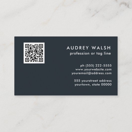 QR CODE Tierische Hautleopard-Fleckenfarben Visitenkarte (Rückseite)