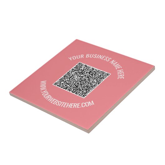 QR-Code-Tile mit benutzerdefiniertem Text und Farb Fliese (Seite)