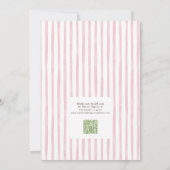 QR Code Tini Bit Engaged Martini Bridal Shower Einladung (Rückseite)