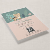 QR-Code Tiny Tiger Soft Jungle Kindergeburtstag Einladung