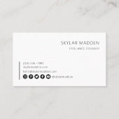 QR-Code Tipps für die Prüfung der Bargeldzahlungen Visitenkarte (Rückseite)