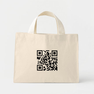 QR Code Totbeutel Mini Stoffbeutel
