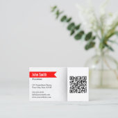 QR-Code-Translator-Business-Karte Visitenkarte (Stehend Vorderseite)