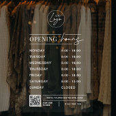 QR-Code transparent für Geschäftslogos Fensteraufkleber