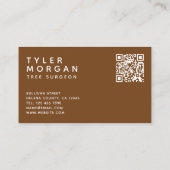 QR Code Tree Chirurg Visitenkarte (Rückseite)