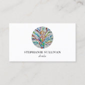 QR Code Tree of Life Doula Visitenkarte (Vorderseite)