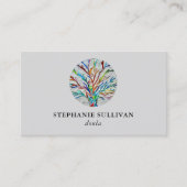 QR Code Tree of Life Doula Visitenkarte (Vorderseite)