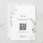 QR-Code-Trendy-Greenery-Probe-Hochzeit Einladung (Rückseite)