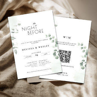 QR-Code-Trendy-Greenery-Probe-Hochzeit Einladung