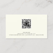 QR Code Trendy Holographic Glitzer Makeup Artist Visitenkarte (Rückseite)