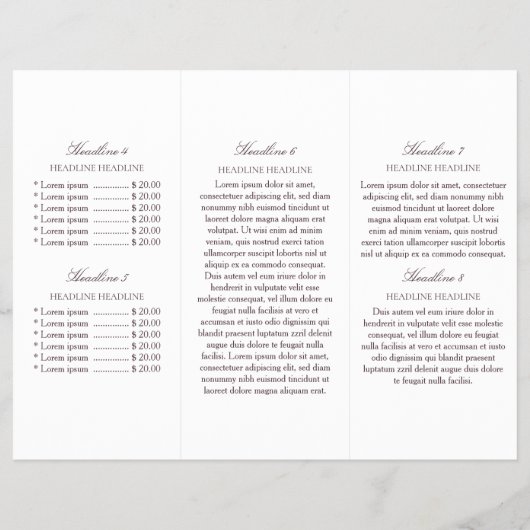 QR Code Tri Falten mit dem Logo "White Rose Gold" Flyer (Hinten)