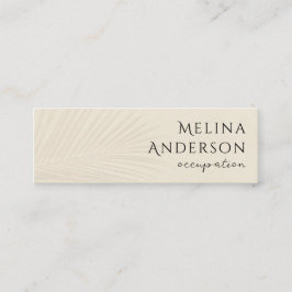 QR Code Tropical Palm Mini Business Card Mini Visitenkarte