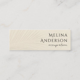 QR Code Tropical Palm Mini Business Card Visitenkarte