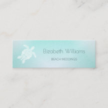 QR-Code | Türkisfarbenes weißes Schildkrötenstrand