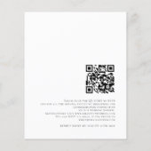 QR Code Typografie Hochzeitseinladung (Rückseite)