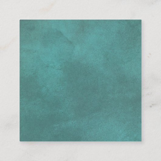 QR-Code UAWG aquamarine blaue Grenze und Herz Hoch Begleitkarte (Rückseite)