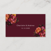 QR-Code-UAWG auf der Hochzeitswebsite Burgund Begleitkarte (Vorderseite)