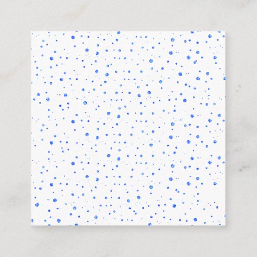 QR-Code UAWG blauer Rand und Konfetti Begleitkarte (Rückseite)