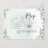 QR CODE UAWG Eucalyptus Verlasse Greenery Wedding Postkarte (Vorderseite)