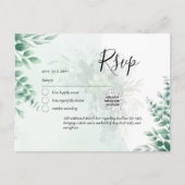 QR CODE UAWG Eucalyptus Verlasse Greenery Wedding Postkarte (Vorderseite)