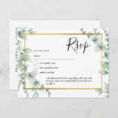 QR CODE UAWG Eucalyptus Verlasse Grüne Hochzeit Postkarte (Vorne/Hinten)