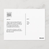 QR CODE UAWG Eucalyptus Verlasse Grüne Hochzeit Postkarte (Rückseite)