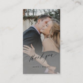 QR-Code UAWG Foto Hochzeitswebsite elegant Begleitkarte (Rückseite)